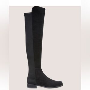 Stuart Weitzman 5050 Boot- Black Suede- Size 7